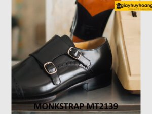 Giày da nam màu đen công sở monkstrap sang trọng MT2139 005