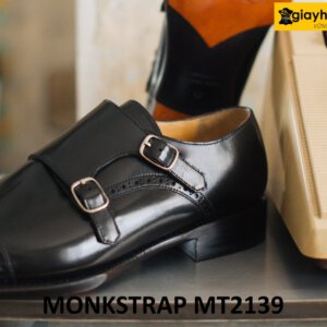 Giày da nam màu đen công sở monkstrap sang trọng MT2139 005
