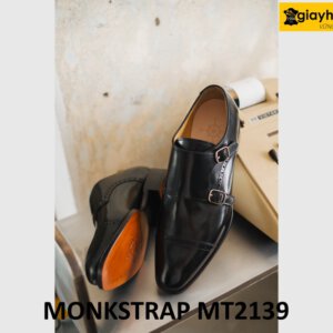 Giày da nam màu đen công sở monkstrap sang trọng MT2139 004