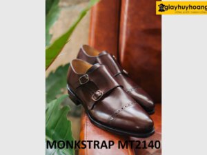 Giày da nam trẻ trung thời trang đẹp monkstrap MT2140 002