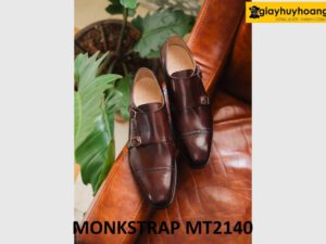 Giày da nam trẻ trung thời trang đẹp monkstrap MT2140 001