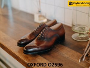 Giày Oxford nam công sở đục lỗ mũi giày brogues O2596 001