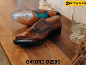 Giày Oxford nam công sở đục lỗ mũi giày brogues O2596 004