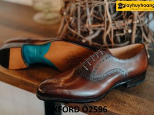 Giày Oxford nam công sở đục lỗ mũi giày brogues O2596 002