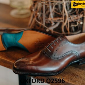 Giày Oxford nam công sở đục lỗ mũi giày brogues O2596 002