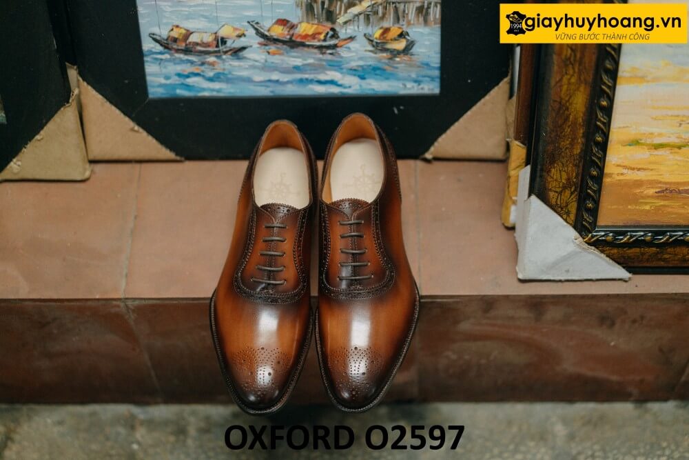 dat-dong-giay-da-nam-thu-cong-oxford-o2597-001 Giày da Oxford nam công sở đẹp da ý italy O2597 004
