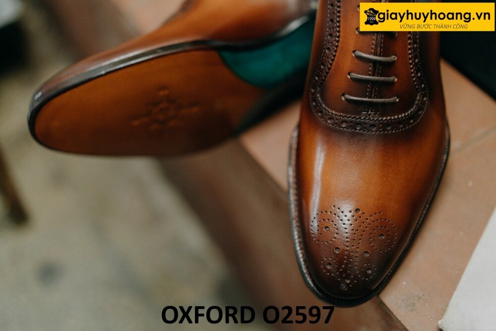 dat-dong-giay-da-nam-thu-cong-oxford-o2597-003 Giày da Oxford nam công sở đẹp da ý italy O2597 002