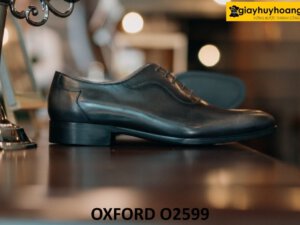 Giày Oxford nam thủ công màu xám tuyệt đẹp O2599 004