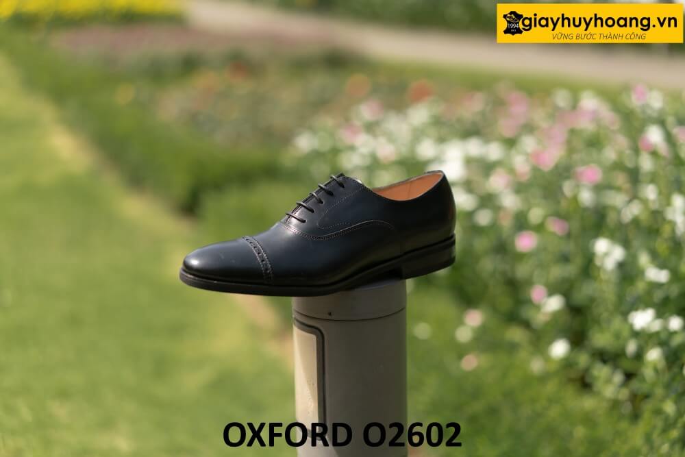 dat-dong-giay-da-nam-thu-cong-oxford-o2602-001 Giày da oxford nam màu đen công sở đẹp O2602 005