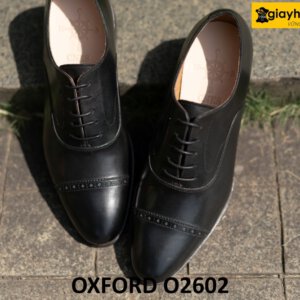 Giày da oxford nam màu đen công sở đẹp O2602 001