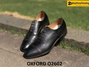 Giày da oxford nam màu đen công sở đẹp O2602 003