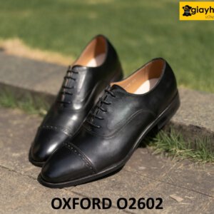 Giày da oxford nam màu đen công sở đẹp O2602 003