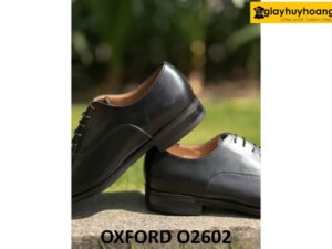 Giày da oxford nam màu đen công sở đẹp O2602 002