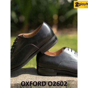 Giày da oxford nam màu đen công sở đẹp O2602 002