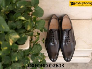 Giày tây oxford nam mũi trơn cao cấp chính hãng O2603 004