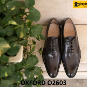 Giày tây oxford nam mũi trơn cao cấp chính hãng O2603 004