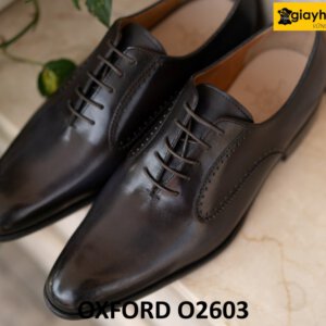 Giày tây oxford nam mũi trơn cao cấp chính hãng O2603 001