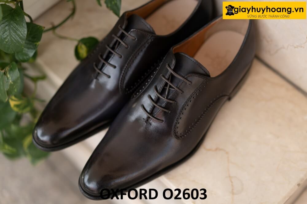 dat-dong-giay-da-nam-thu-cong-oxford-o2603-002 Giày tây oxford nam mũi trơn cao cấp chính hãng O2603 001