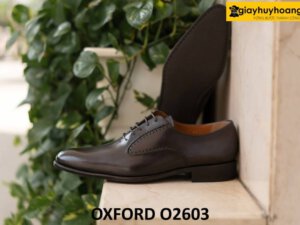 Giày tây oxford nam mũi trơn cao cấp chính hãng O2603 003