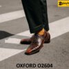 Giày da màu nâu oxford nam trẻ trung phong cách O2604 001