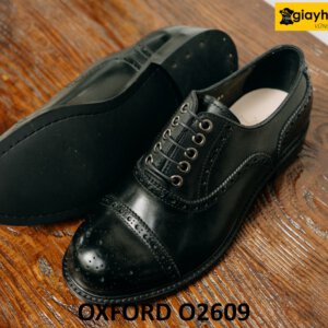 Giày oxford nam mũi tròn phối quần jeans cao cấp O2609 003