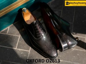 Giày da oxford nam đục lỗ wingtips cao cấp O2613 005