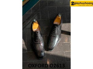 Giày da oxford nam đục lỗ wingtips cao cấp O2613 004