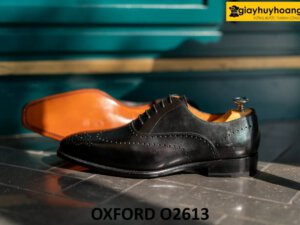 Giày da oxford nam đục lỗ wingtips cao cấp O2613 003