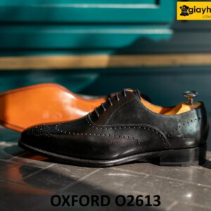 Giày da oxford nam đục lỗ wingtips cao cấp O2613 003