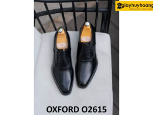 Giày tây oxford nam buộc dây lệch phá cách O2615 001