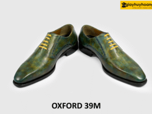 Giày tây nam oxford cao cấp nhuộm patina 39M 004