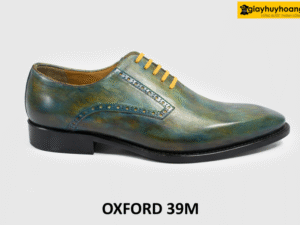 Giày tây nam oxford cao cấp nhuộm patina 39M 001