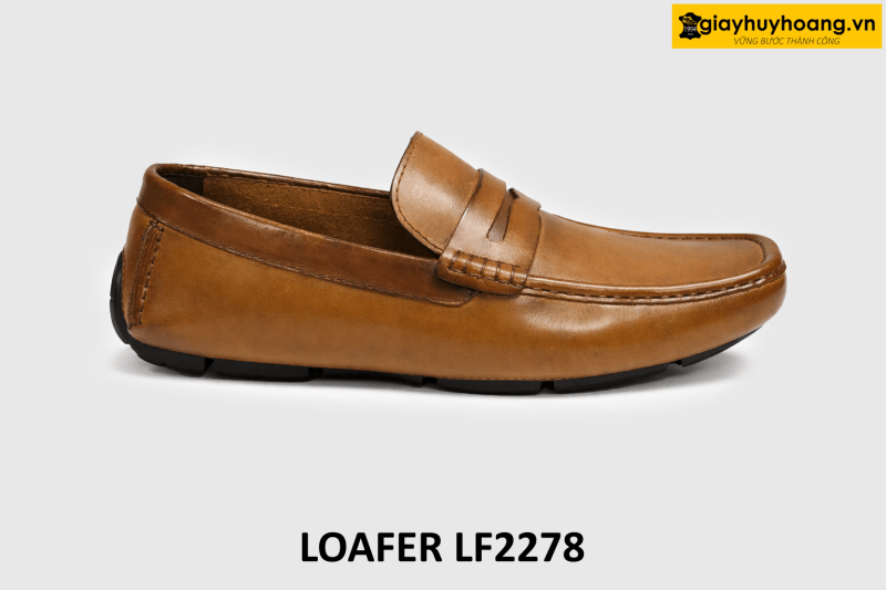 ban-giay-luoi-lai-xe-da-bo-loafer-lf2278-005 Giày lười lái xe đế thấp mũi vuông cao cấp LF2278 001