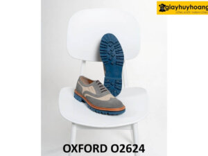 Giày tây nam oxford da lộn phối 2 màu O2624 003