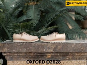 Giày oxford nam da lộn mũi tròn đế bằng O2628 004