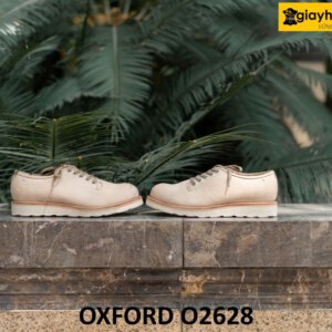 Giày oxford nam da lộn mũi tròn đế bằng O2628 004