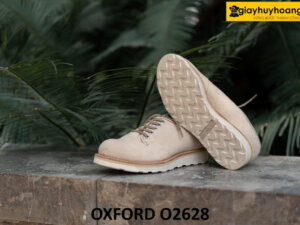Giày oxford nam da lộn mũi tròn đế bằng O2628 003