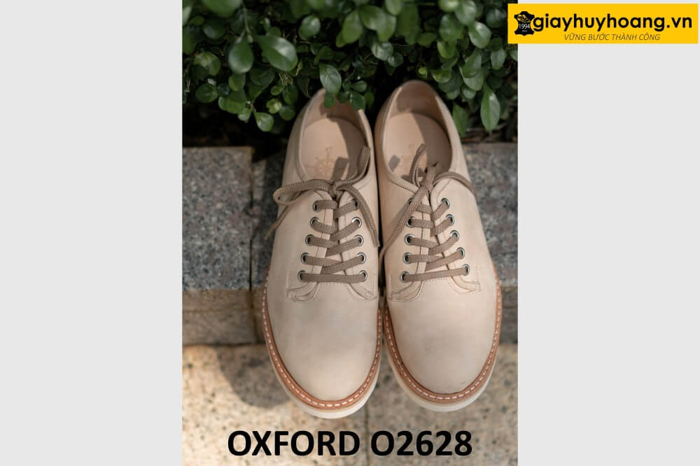 dat-dong-giay-da-nam-thu-cong-oxford-o2628-004 Giày oxford nam da lộn mũi tròn đế bằng O2628 001