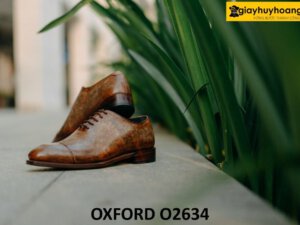 Giày nam công sở oxford đóng thủ công O2634 002