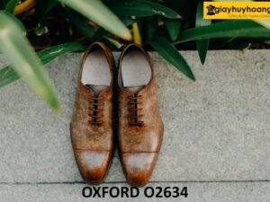Giày nam công sở oxford đóng thủ công O2634 001