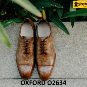 Giày nam công sở oxford đóng thủ công O2634 001