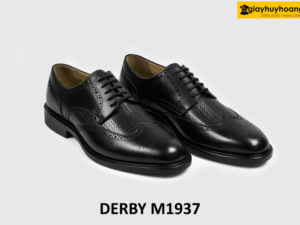 Giày da derby nam buộc dây phong cách cánh chim M1937 005