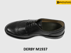 Giày da derby nam buộc dây phong cách cánh chim M1937 004