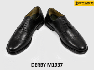 Giày da derby nam buộc dây phong cách cánh chim M1937 002