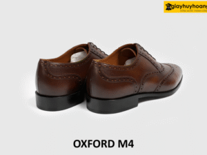 Giày tây oxford nam đục lỗ wingtips cánh chim M4 005