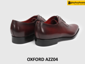 Giày oxford nam công sở đế da màu đỏ đô AZZ04 005