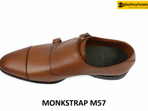 Giày da monkstrap nam thanh lịch màu bò M57 003