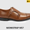 Giày da monkstrap nam thanh lịch màu bò M57 001