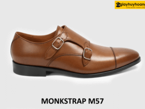 Giày da monkstrap nam thanh lịch màu bò M57 001