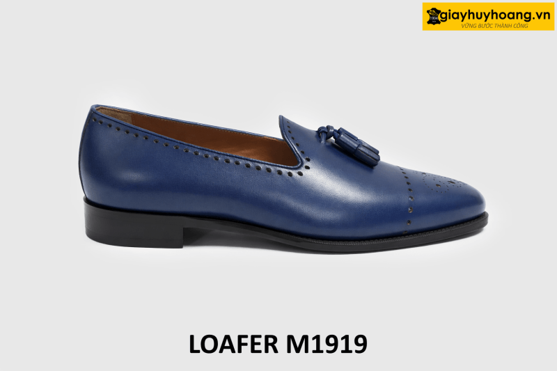ban-giay-luoi-da-nam-mau-xanh-navy-loafer-m1919-005 Giày lười loafer nam trẻ trung xanh navy M1919 001